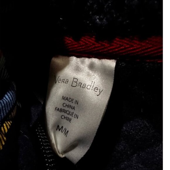 Vera Bradley Teddy Fleece Pullover Tartan Plaid - Picture 9 of 9